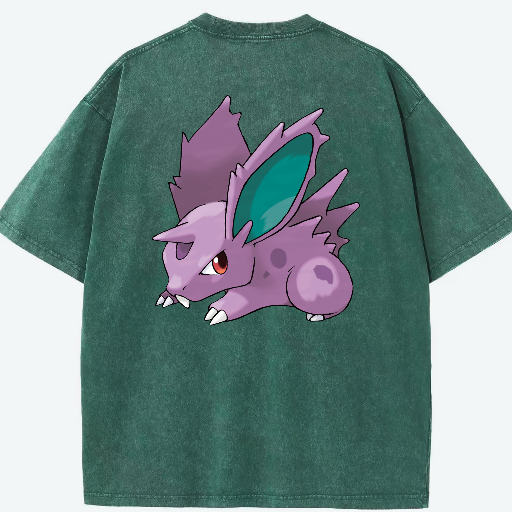 （画像用） ポケットモンスター Pokémon 綿100% ヴィンテージ風 半袖Tシャツ（背面プリント）